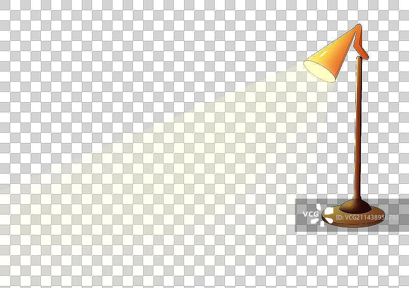 明亮的台灯 发射暖黄色的光图片素材