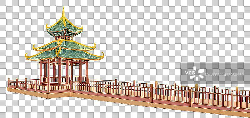 苏州园林古桥 古建筑元素图片素材