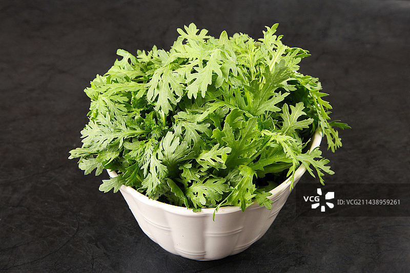 美味涮菜-茼蒿图片素材