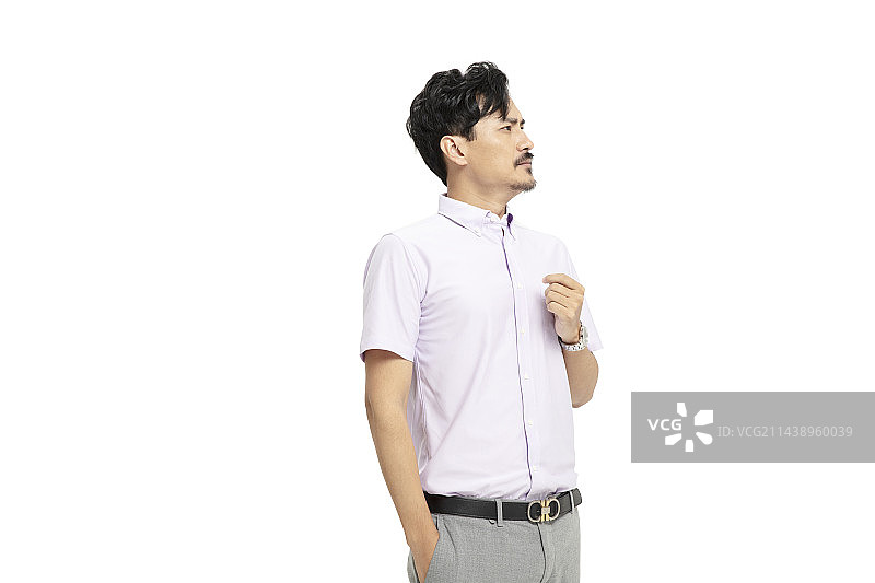 自由演讲的中年男人图片素材