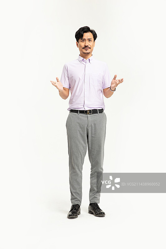 自由演讲的中年男人图片素材