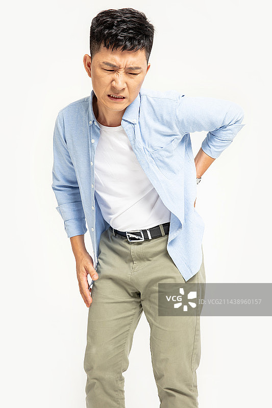 身体不舒服的男人图片素材