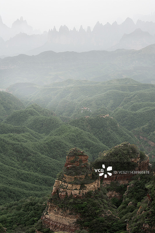 太行风光 山西省和顺县走马槽村图片素材
