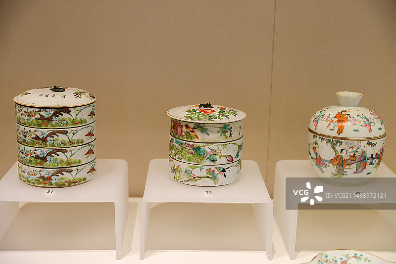 清代粉彩菜幢图片素材