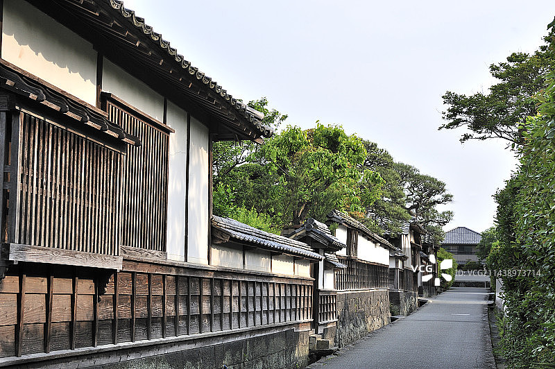 萩城下町（江户屋横丁），吴服町，萩市，山口县，日本图片素材