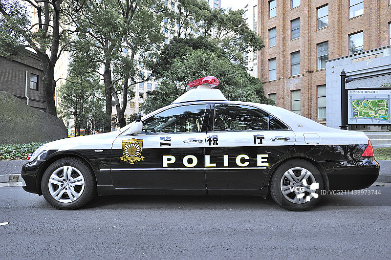 警车，日比谷公园，千代田区，东京，日本图片素材