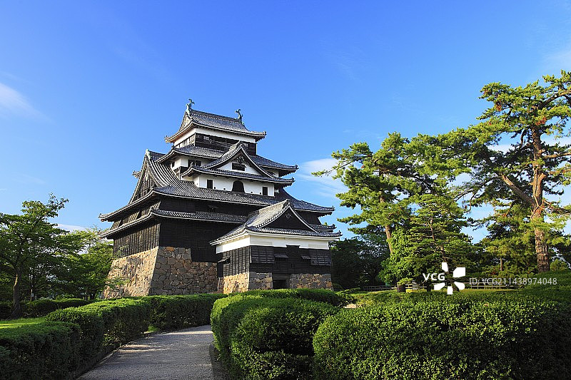 松江城，日本岛根县松江市图片素材