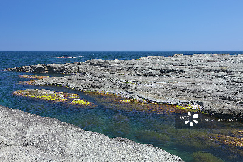 青森县深浦町千叠敷海岸图片素材