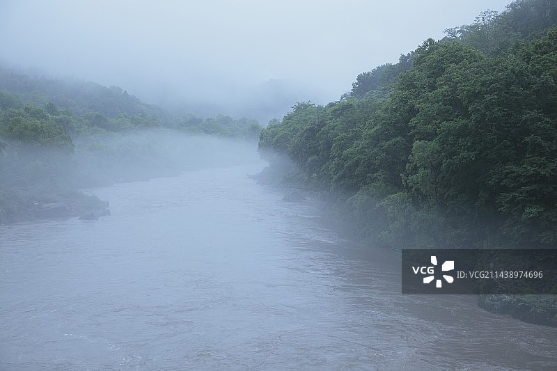 石狩川，旭川市，北海道图片素材