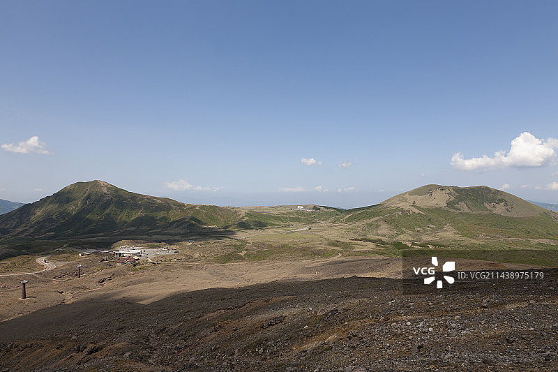 熊本县阿苏市草千里图片素材