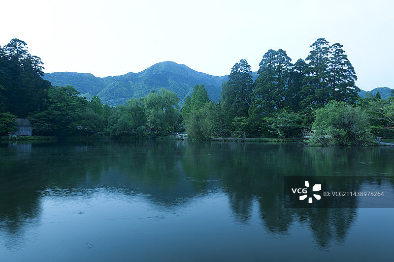 大分县由布市金鳞湖图片素材