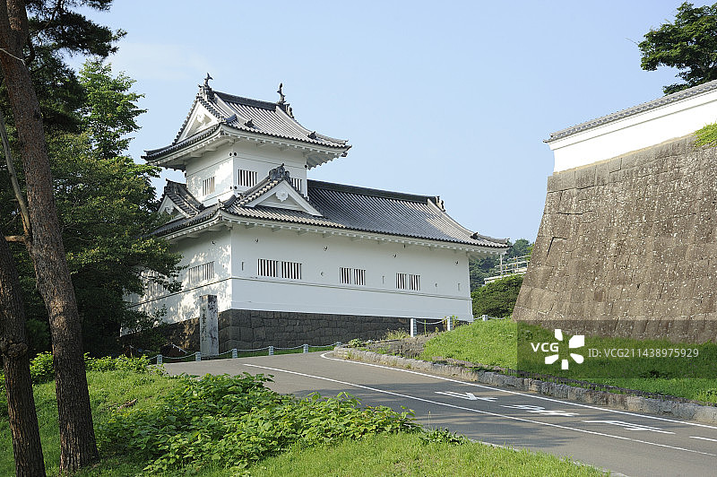日本仙台城遗址的脇橹，宫城县仙台市图片素材