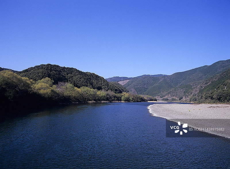 四万十川，四万十，高知市，高知县图片素材