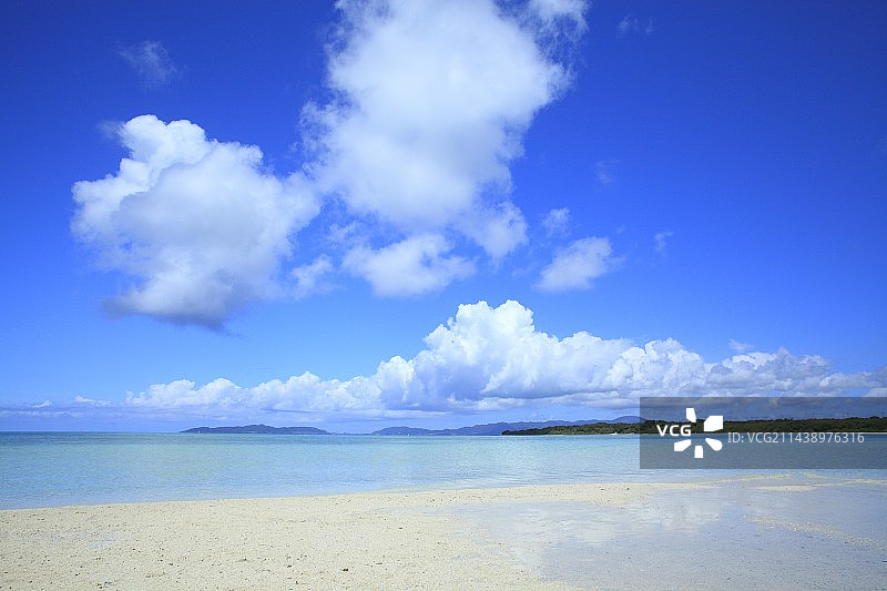 冲绳县竹富岛近藤海滩图片素材