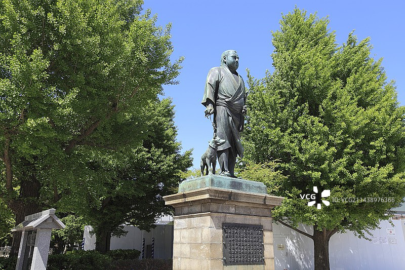 东京台东区西乡隆盛雕像图片素材