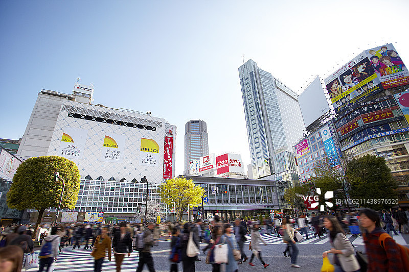 东京涩谷车站区域图片素材