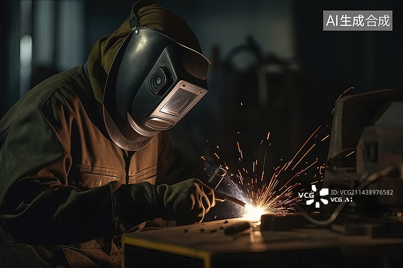 【AI数字艺术】焊接工人图片素材