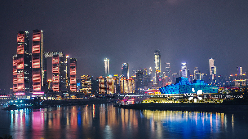 重庆南滨路夜景图片素材