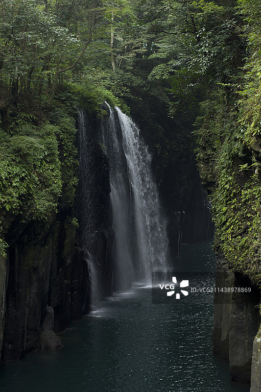 宫崎县高千穗峡真名井瀑布图片素材