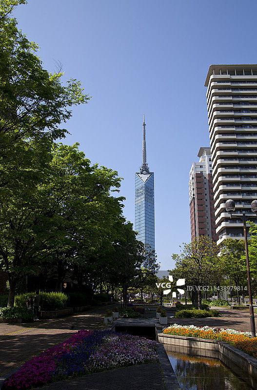福冈塔，佐原区，福冈县福冈市图片素材