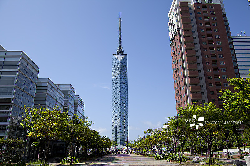 福冈塔，佐原区，福冈县福冈市图片素材