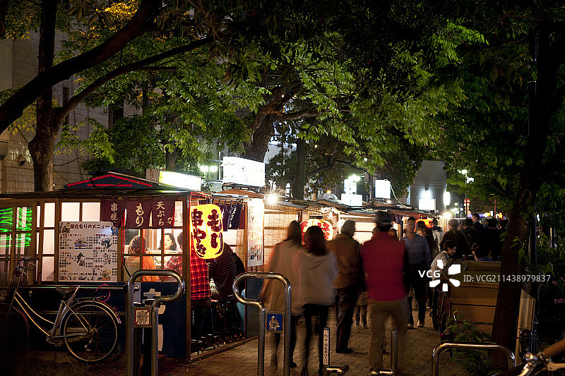 福冈博多区沙洲摊位图片素材