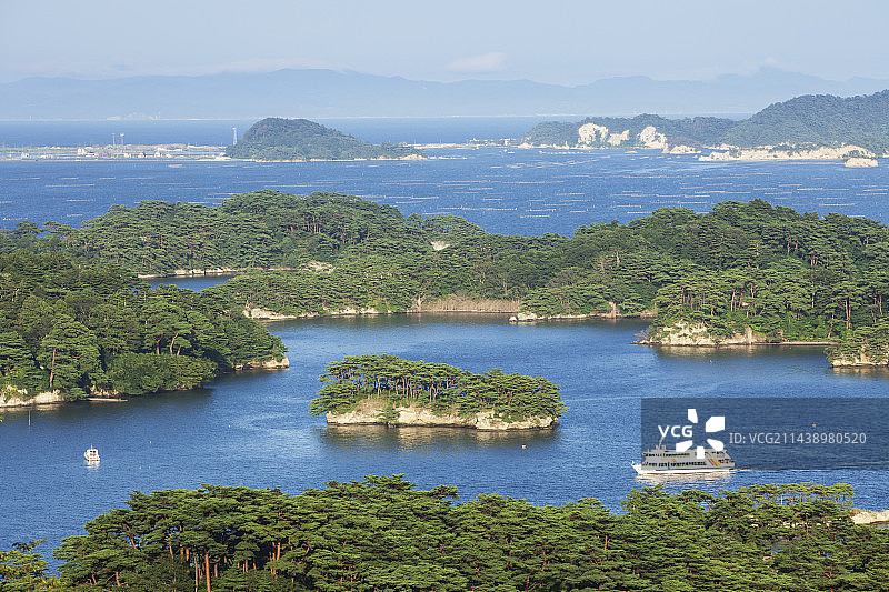 夏季的宫城县松岛风光图片素材