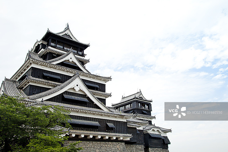 高耸的熊本城图片素材