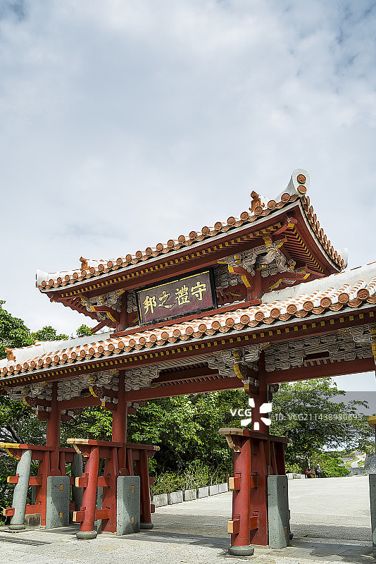 守礼门，日本冲绳县那霸市图片素材