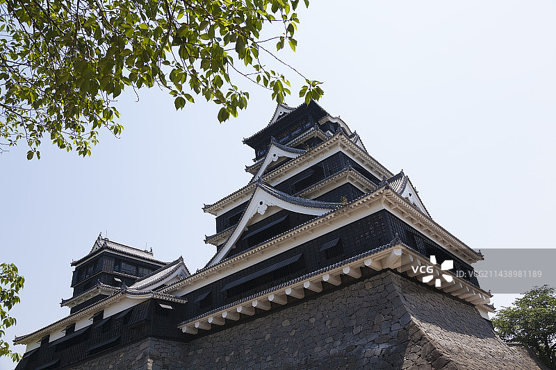 日本熊本县熊本市熊本城图片素材