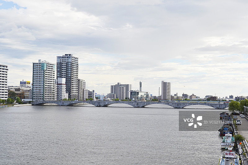 日本新泻县新泻市磐梯桥图片素材