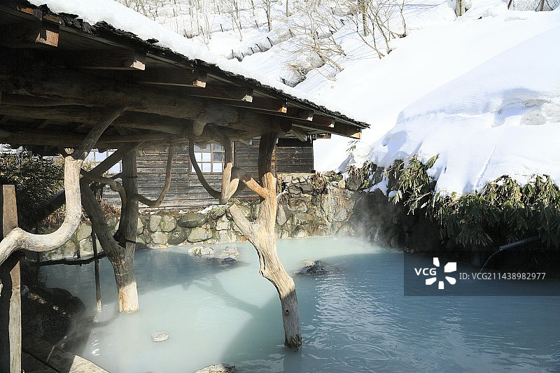 秋田县仙北市温泉图片素材