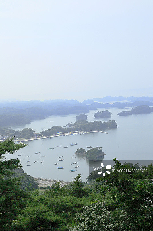 宫城县东松岛市松岛四大观之一的大高森图片素材