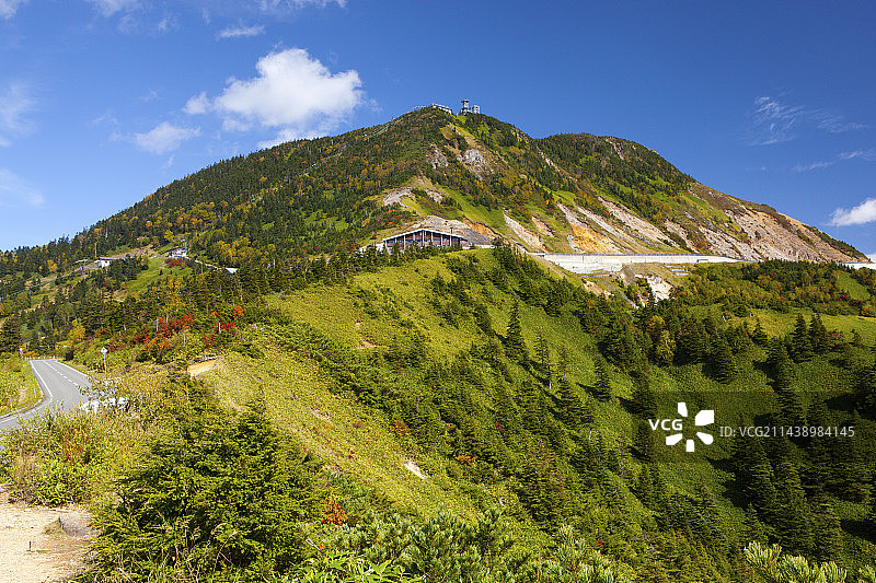 日本长野县志贺高原的横手山图片素材