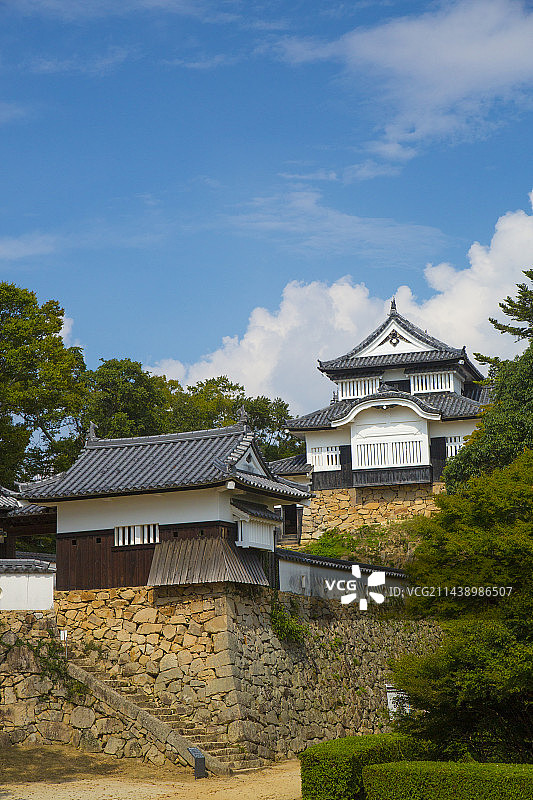 日本冈山县备中松山城堡图片素材