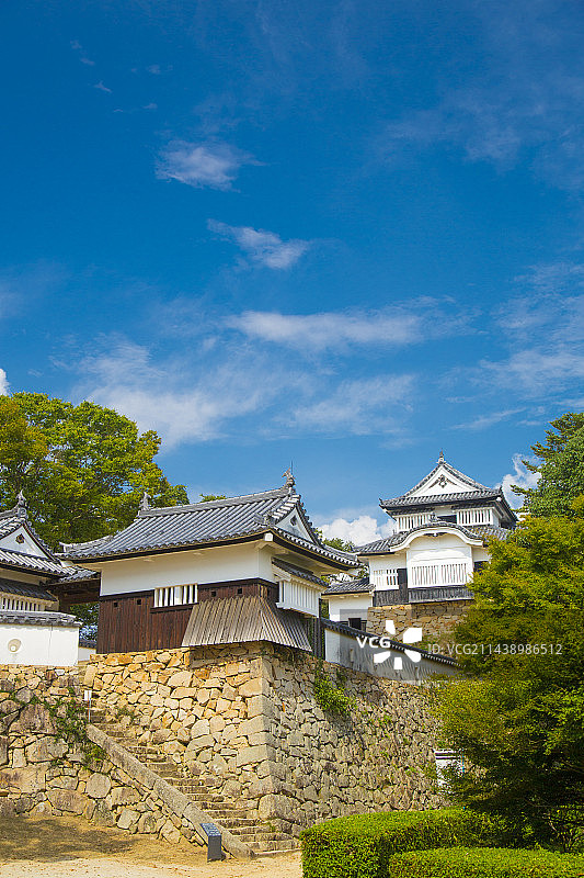 日本冈山县备中松山城堡图片素材