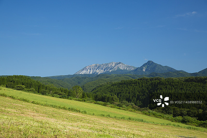 日本冈山县真庭市蒜山高原图片素材