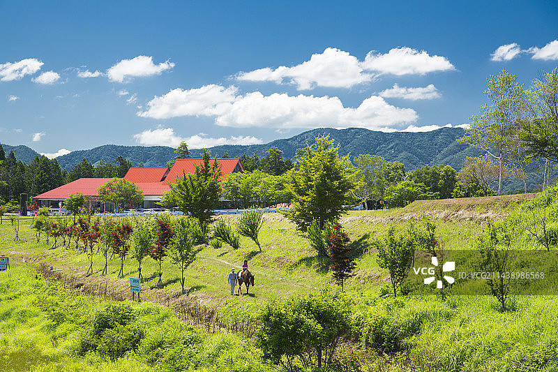 日本冈山县真庭市蒜山高原图片素材