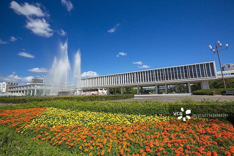 日本和平公园原子弹博物馆，广岛县图片素材
