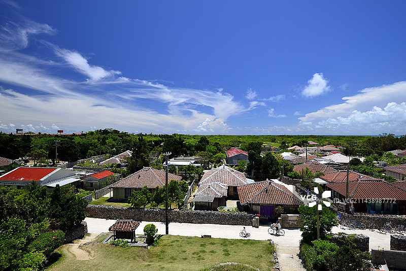 竹富岛乡村，位于日本冲绳县八重山群岛图片素材