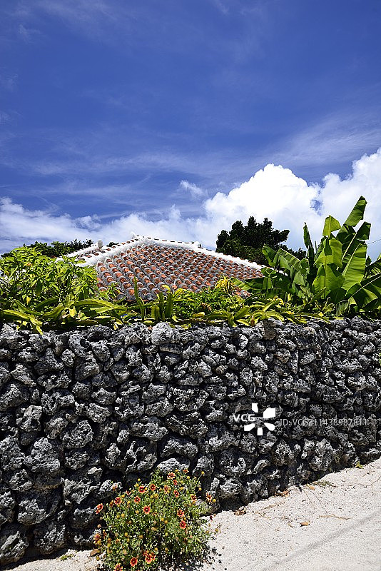 竹富岛乡村，位于日本冲绳县八重山群岛图片素材
