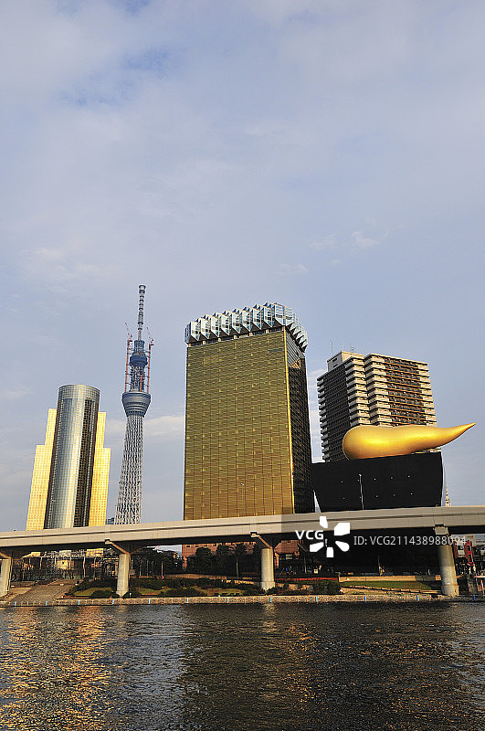 隅田川与东京晴空塔图片素材