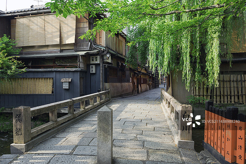 京都祇园白川辰巳大桥图片素材