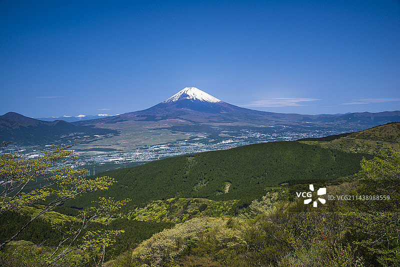 日本富士山，静冈县裾野市图片素材