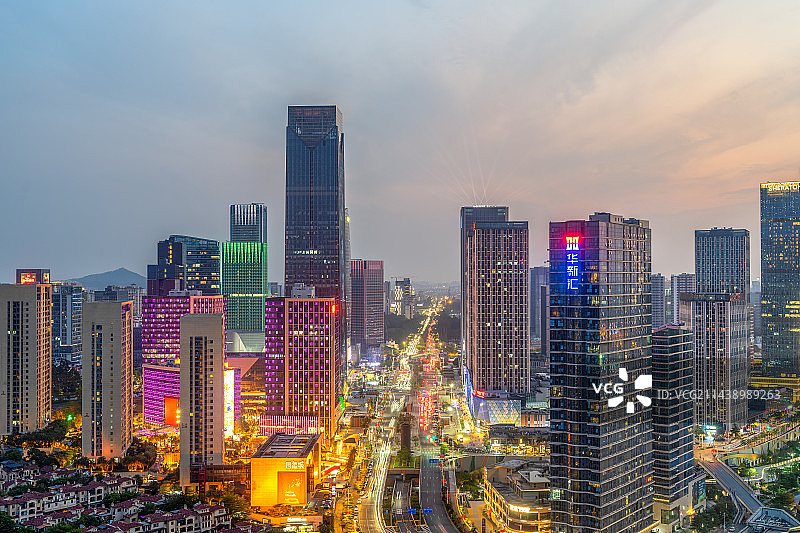 中国广东省大湾区广州市番禺万博CBD图片素材