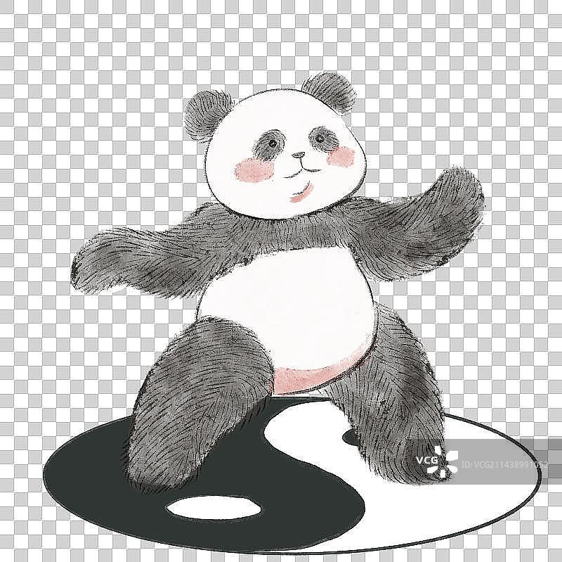 太极熊猫图片素材