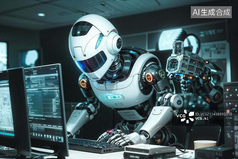 【AI数字艺术】人工智能概念科技图图片素材