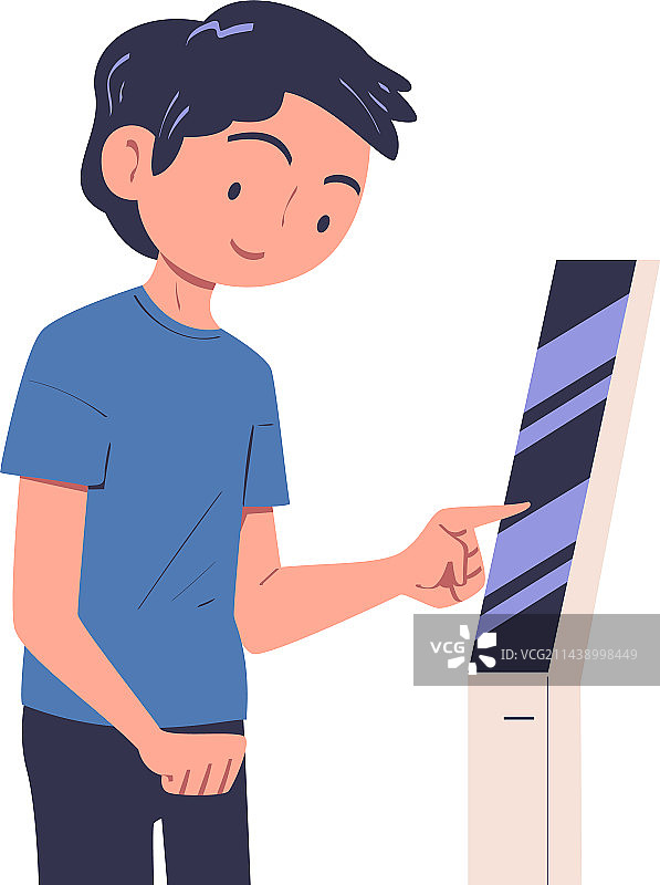 使用信息板的男人图片素材