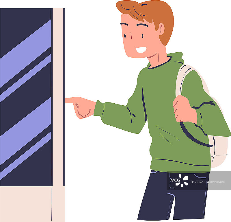 使用信息板的男人图片素材