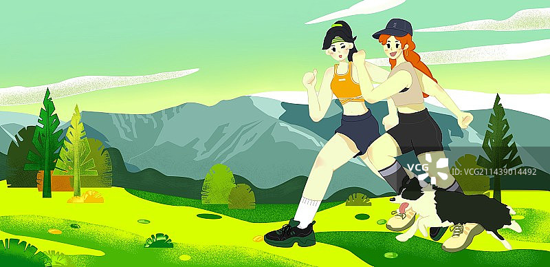 春日运动计划图片素材